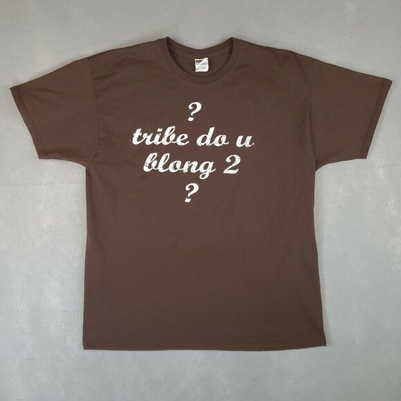 Jerzees‎ Dri-Power Active Men's T-Shirt XL Tribe Rev. 5:5 Short Sleeve Brown - Picture 1 of 11